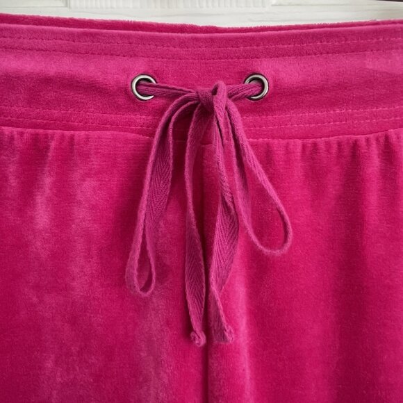 Danskin Pink Velour Track Suit Zip Hoodie Jogger Pant M 8-10 Mean Girls Costume - Picture 12 of 16